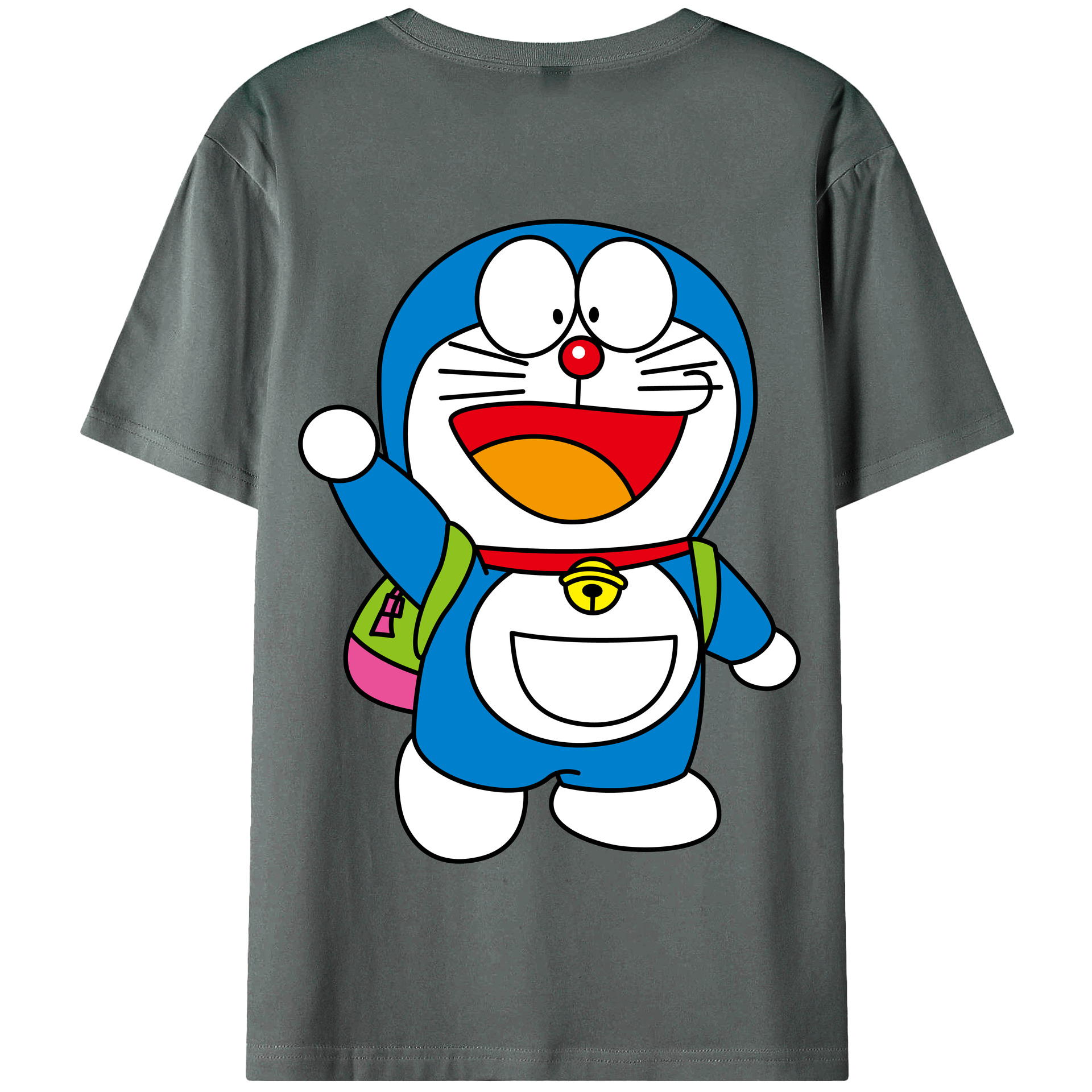 （画像用） ドラえもん Doraemon 綿100％半袖Tシャツ（背面プリント）